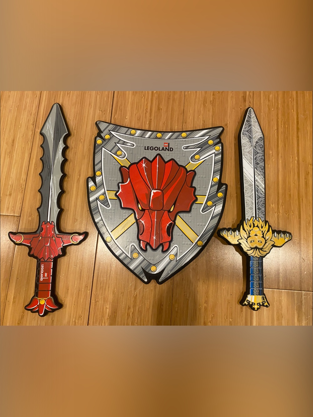 LEGO foam shield and 2 Swords Set